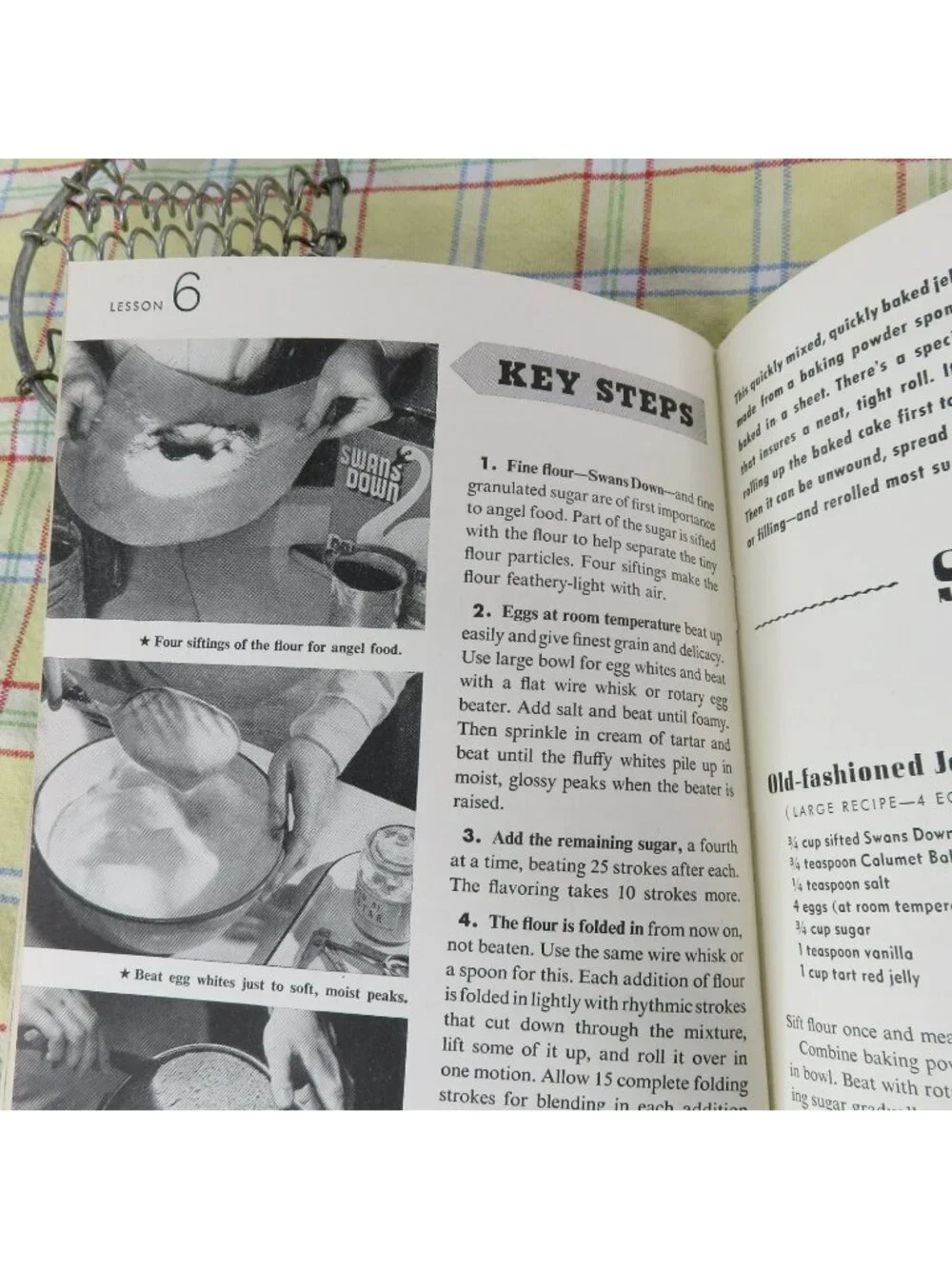 Learn to Bake Cookbook 1947 General Foods Cake Pastry Muffin Cookie Recipes